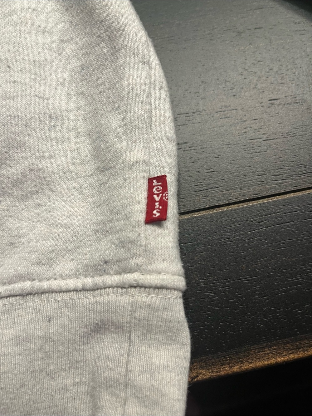 Levi's Light Gray  everyday Pullover Hoodie with Red Graphic - Picture 2 of 4